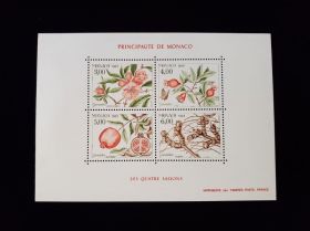 Monaco Scott #1680 Sheet of 4 Mint Never Hinged