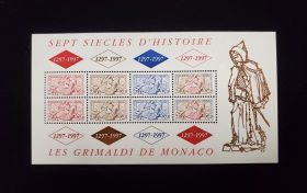 Monaco Scott #2026 Sheet of 8 Mint Never Hinged