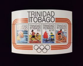 Trinidad & Tobago Scott #415a Sheet of 4 Mint Never Hinged