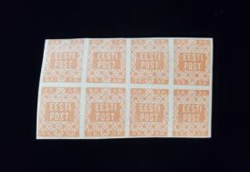 Estonia Scott #1 Block of 8 Mint Never Hinged