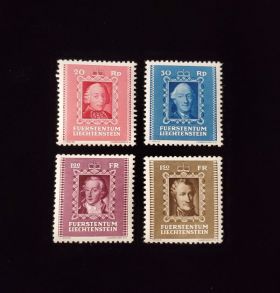 Liechtenstein Scott #181-184 Set Mint Never Hinged