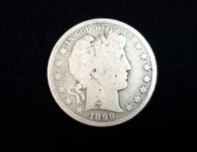 1899 Barber Silver Half Dollar Good 30714