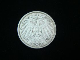 Germany 1901-E Silver 1 Mark VF
