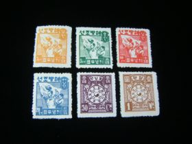 Korea Scott #61-66 Set Mint Never Hinged