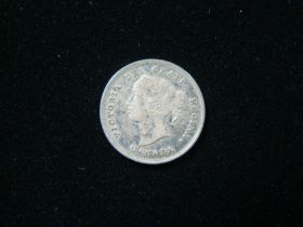 Canada 1888 Silver 5 Cents Very Fine