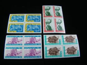 Afghanistan Scott #683-686 Set Blocks Of 4 Mint Never Hinged