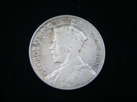 New Zealand 1934 Silver Half Crown Extremely Fine