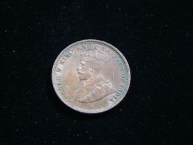 Ceylon 1926 1/2 Cent About Uncirculated