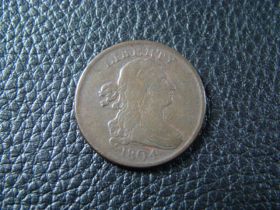 1804 Draped Bust Half Cent Very Fine