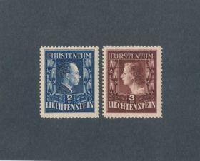 Liechtenstein Scott #259-260 Complete Set