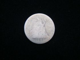 1887-S Liberty Seated Silver Dime Fair 80508 