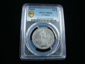 1925 Lexington Silver Half Dollar PCGS Graded MS64 #47795929