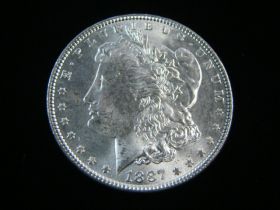 1887 Morgan Silver Dollar Brilliant Uncirculated 30209