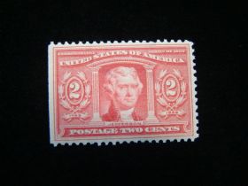 U.S. Scott #324 Straight Edge Mint Never Hinged Thomas Jefferson