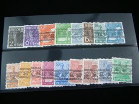 Germany Scott #600-616 Set Including #614a Mint Never Hinged  