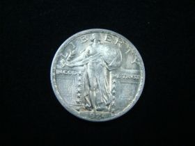 1924 Standing Liberty Silver Quarter About Uncirculated 10405