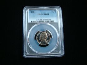 1964 Jefferson Nickel PCGS Graded PR68 #43974358