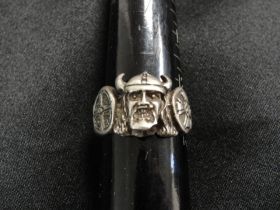 Original 1940 5th SS Panzer Division "Wiking" Early Type "Viking Head" Ring
