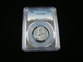 1964 Washington Silver Quarter PCGS Graded PR67 #41945322