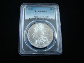 1886 Morgan Silver Dollar PCGS Graded MS63 #41945282