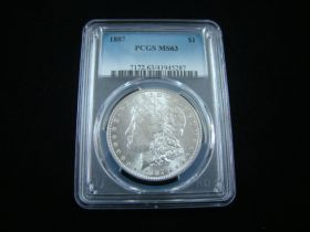 1887 Morgan Silver Dollar PCGS Graded MS63 #41945287