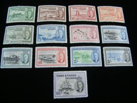 Turks & Caicos Islands Scott #105-117 Set Mint Never Hinged