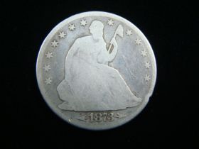 1873 Arrows Liberty Seated Silver Half Dollar Good 21115