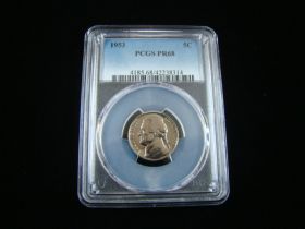 1953 Jefferson Nickel PCGS Graded PR68 #42238314