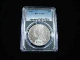 1887 Morgan Silver Dollar PCGS Graded MS64+ #42272087