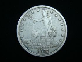 1877 Trade Silver Dollar VG+ 61123
