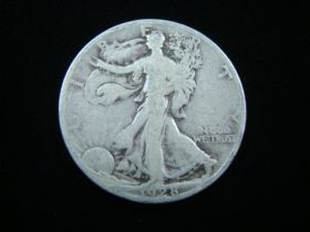 1928-S Walking Liberty Silver Half Dollar Good 80805 Nice old coin.