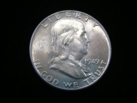 1949 Franklin Silver Half Dollar Uncirculated+ 60517