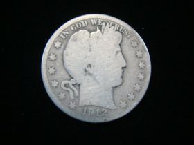1912-S Barber Silver Half Dollar AG 80517