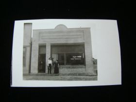 1914 Bank Of Van Tassell Wyoming Original Real Photo Postcard