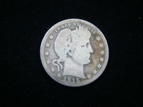 1915-D Barber Silver Quarter Good 50518