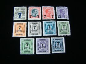 Denmark Scott #181-191 Set Mint Never Hinged