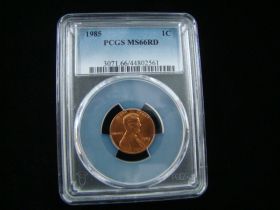 1985 Lincoln Cent PCGS Graded MS66RD #44802561