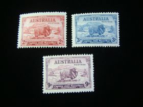 Australia Scott #147-149 Set Mint Never Hinged