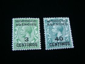 Great Britain Offices Morocco Scott #58-59 Set Mint Never Hinged