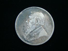 South Africa 1893 Silver 2 Shillings VF 51219