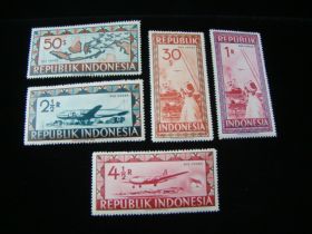 Indonesia Scott #C32-C36 Set Mint Never Hinged