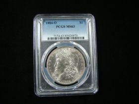 1884-O Morgan Silver Dollar PCGS Graded MS63 #45426970