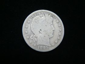 1895-S Barber Silver Quarter Good+ 40607
