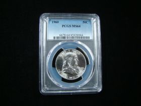 1960 Franklin Silver Half Dollar PCGS Graded MS64 #45426944