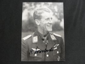 WW2 German Pilot Robert Kowalewski Signed Photograph