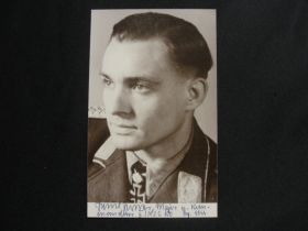 WW2 German Ace Pilot Paul Zorner Signed Photograph