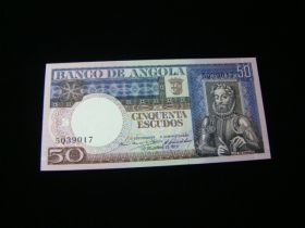 Angola 1973 50 Escudos Banknote Gem Uncirculated Pick #105