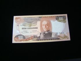Angola 1972 100 Escudos Banknote Gem Uncirculated Pick #101
