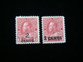 Canada Scott #139-140 Set Mint Never Hinged