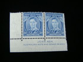 Australia Scott #170a Imprint Pair Mint Never Hinged